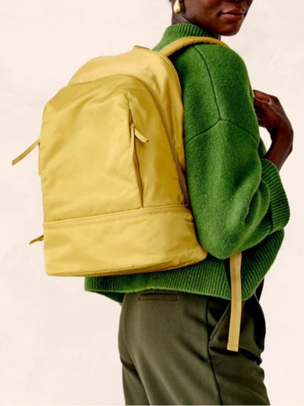 Vera Bradley Chancery Backpack in Garden Olive Color Nylon NEW